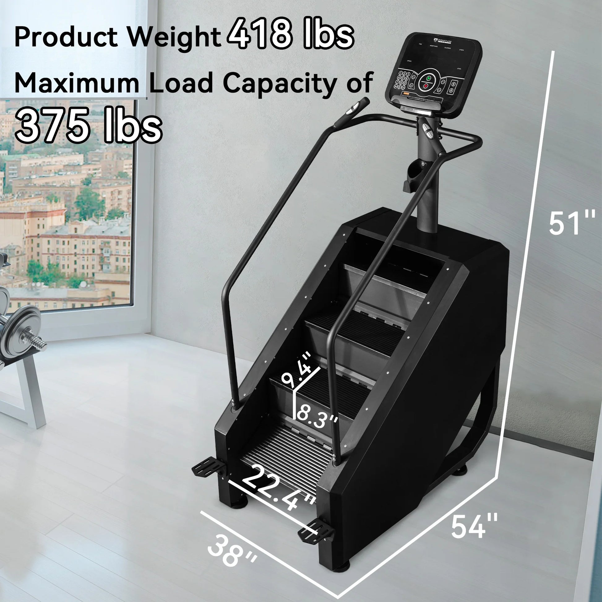 Stair Climber Commercial Grade Stair Stepper Machine for Cardio and Lower Body Workouts