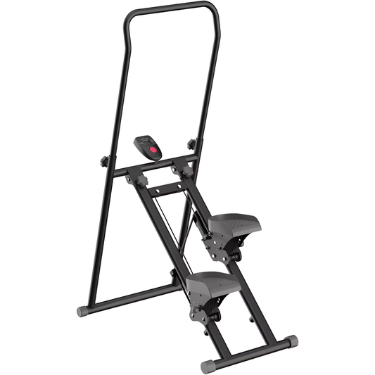 Stair Stepper for Home Gym, Vertical Stair Climber Machine for Full-Body Workout, Compact & Foldable Cardio Stepper with Adjusta